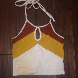Retro Halter Crop Top